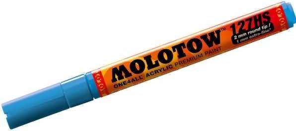 Actual product image Molotow Permanent marker One4All 127 HS refillable 2mm shock blue (Shock blue, 2 mm, 1 x)