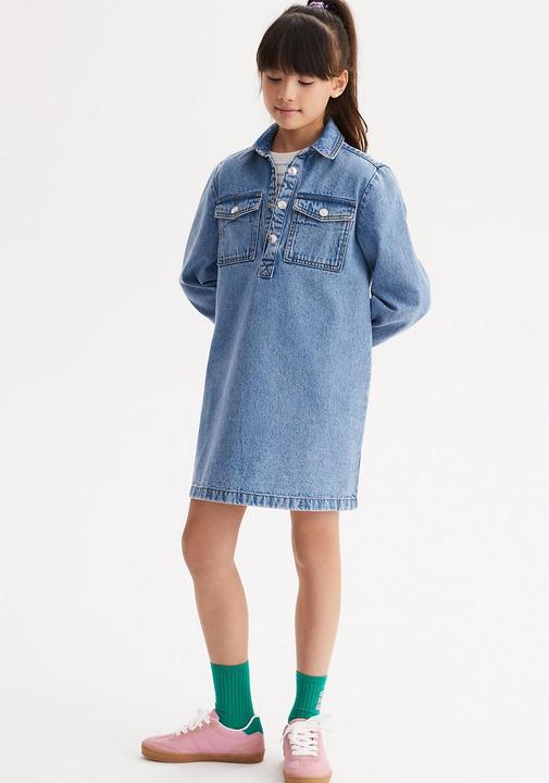 Produktbild La Redoute Collections Jeanskleid mit langen Ärmeln (110)