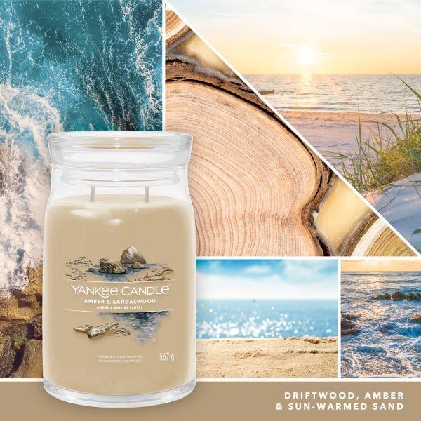 Actual product image Yankee Candle Amber & Sandalwood Signature Large Jar Scented Candle