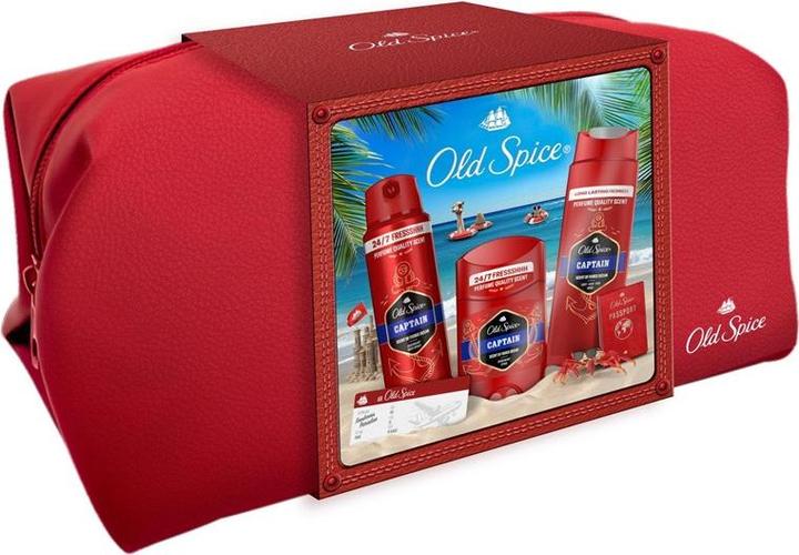Produktbild Old Spice Captain Kinkekomplekt Reisikotis (Rasierset)