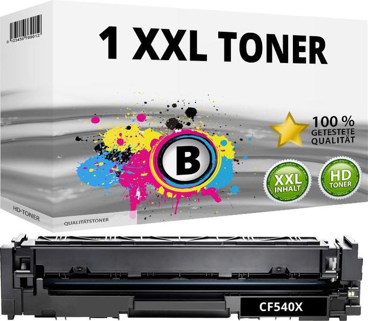 Actual product image Druckfuxx XXL Toner für HP 203X CF540X LaserJet Pro MFP M281 FDW M280 NW M281 FDN M254 DW