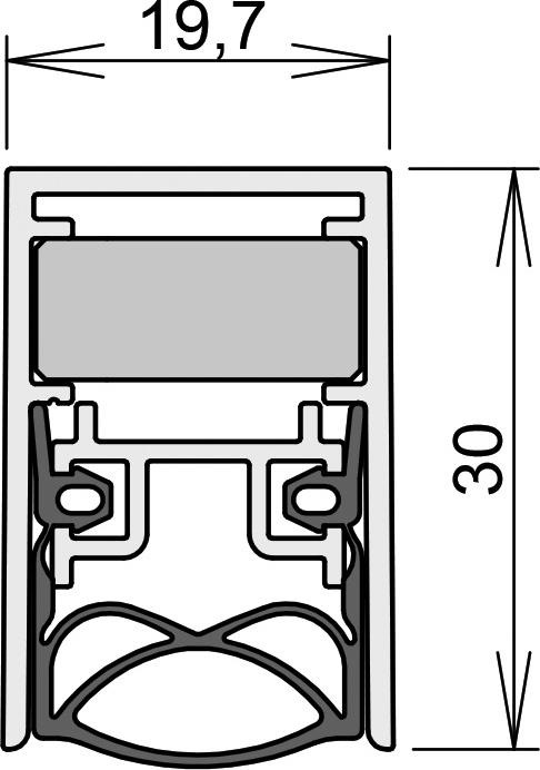 Actual product image Cardatec Door drop seals D2