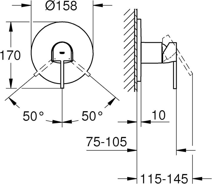 Produktbild Grohe Plus Einhand-Brausebatterie