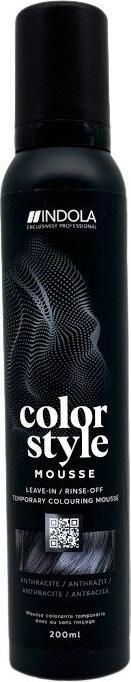 Indola Color Style Mousse Anthrazit 200 ml (Schaumfestiger, 200 ml)