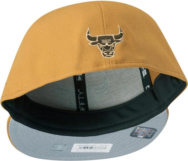 Actual product image New Era 59Fifty Fitted Cap - NBA Chicago Bulls tan brun (7 7/8)
