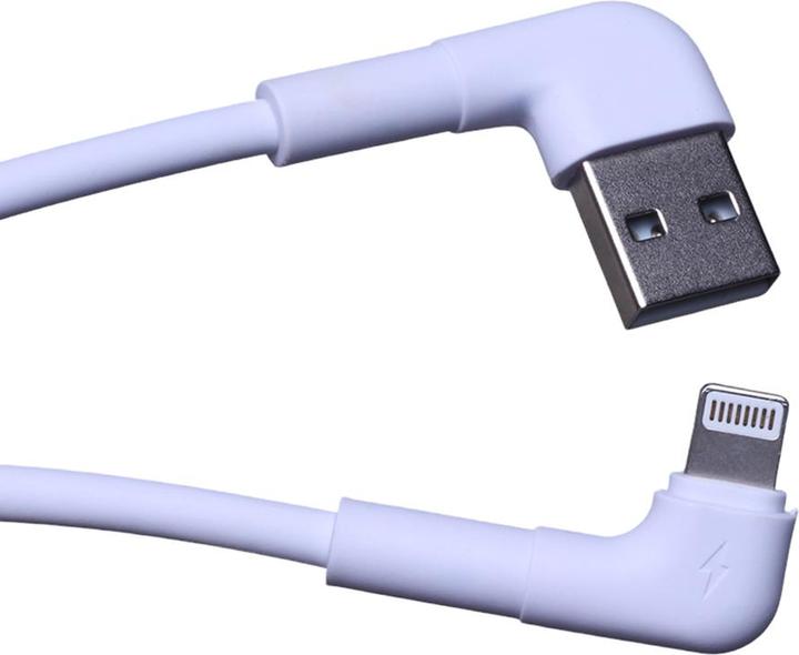 Produktbild Maxlife MXUC-09 Winkelkabel USB - Lightning 1,0 m 2,4A weiss (1 m, 12 W)
