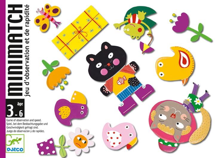 Actual product image Djeco Card game Minimatch (Italian, English, French, German)