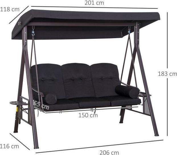 Immagine prodotto Swisshandel24 Altalena Hollywood a 3 posti