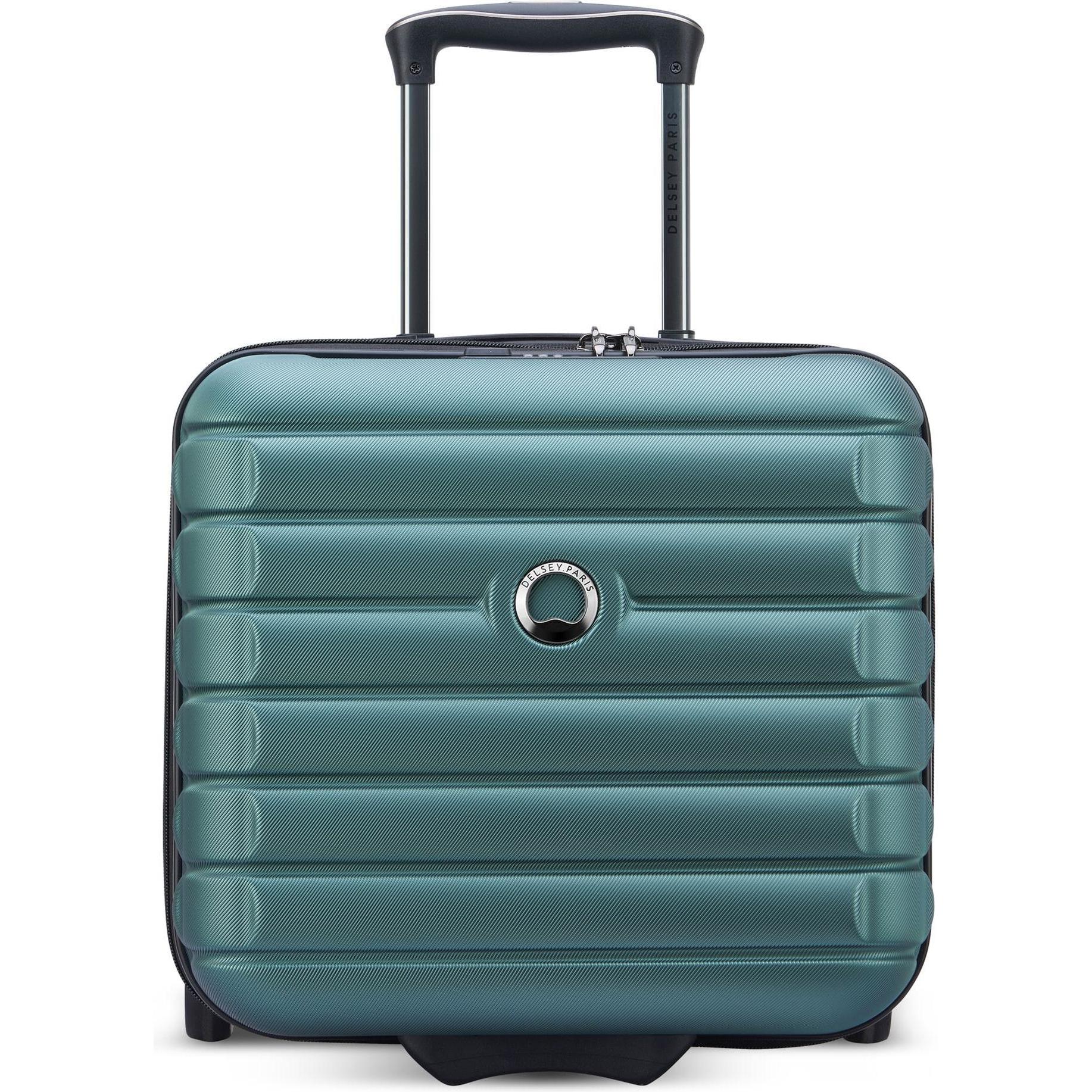Delsey Verde Valigia, Shadow 5.0 Trolley Business A 4 Ruote 38 Cm Scomparto Per Laptop Con Piega Di Espansione, (30 L)