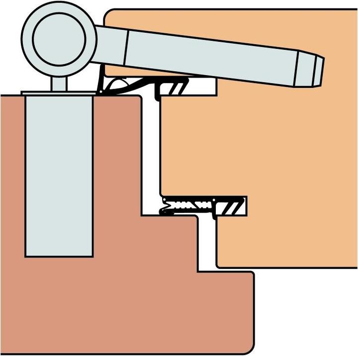 Actual product image Anuba Front door hinges Duplex 320-3D