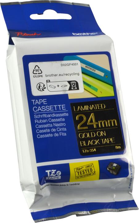 Produktbild Brother Tze-354 (2.40 cm, Gold)