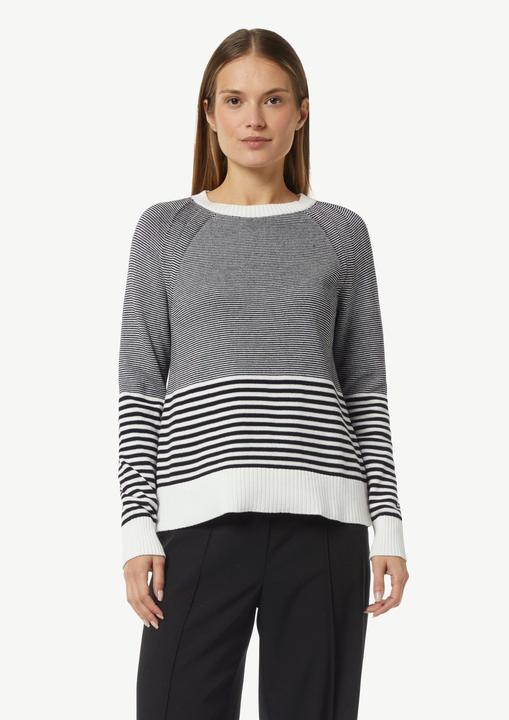 Image du produit Comma Strickpullover Baumwollpullover mit Streifen (42)