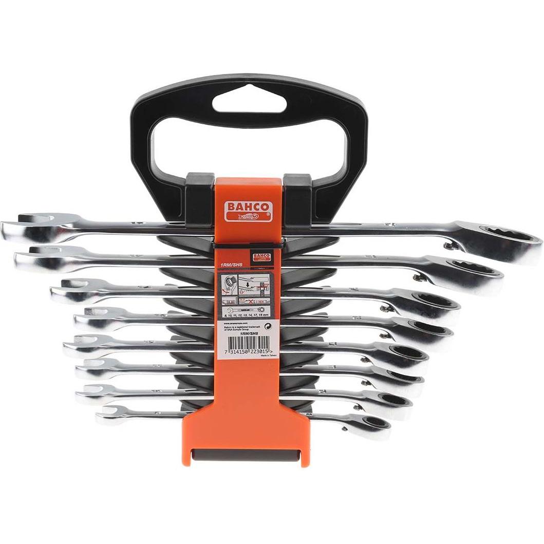Bahco, Chiave inglese, 8 Piece Ratcheting Wrench Set (19 mm)