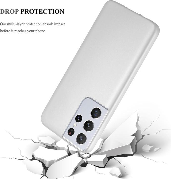 Produktbild Cadorabo TPU Matt Metallic Cover (Samsung Galaxy S21 Ultra)