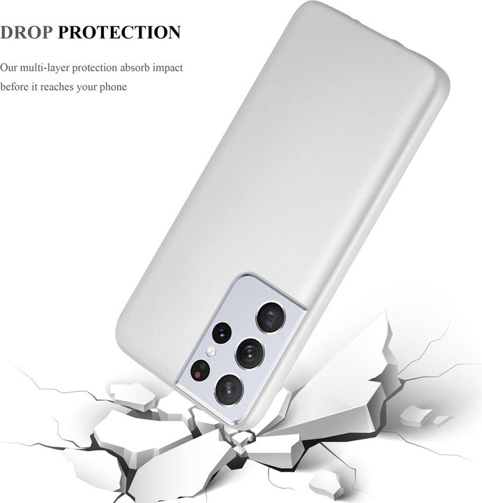 Produktbild Cadorabo TPU Matt Metallic Cover (Samsung Galaxy S21 Ultra)