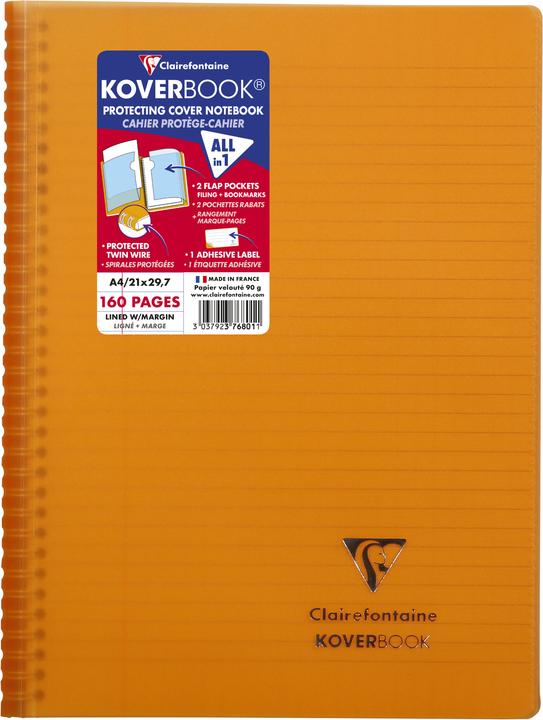 Produktbild Clairefontaine Koverbook (A4, Liniert, Weicher Einband)