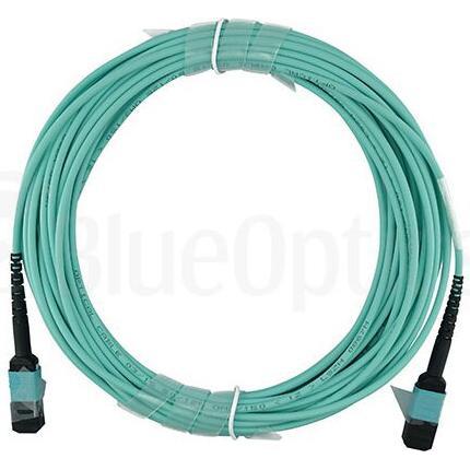 BlueOptics 00VX003 kompatibles MTP-MTP OM3 Patchkabel 10 Meter, Transceiver, Transparent