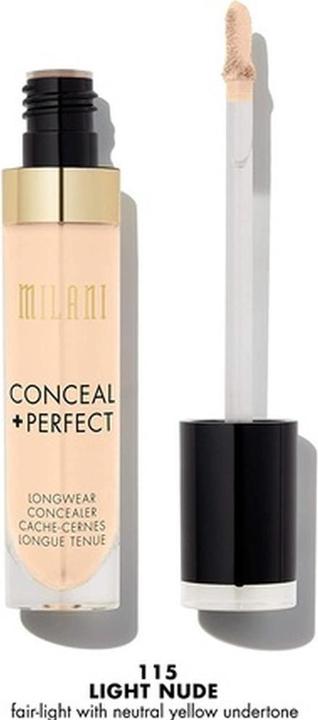 Immagine prodotto Milani Conceal Perfect Longwear Concealer 5g 115 Light Nude (Nudo leggero)