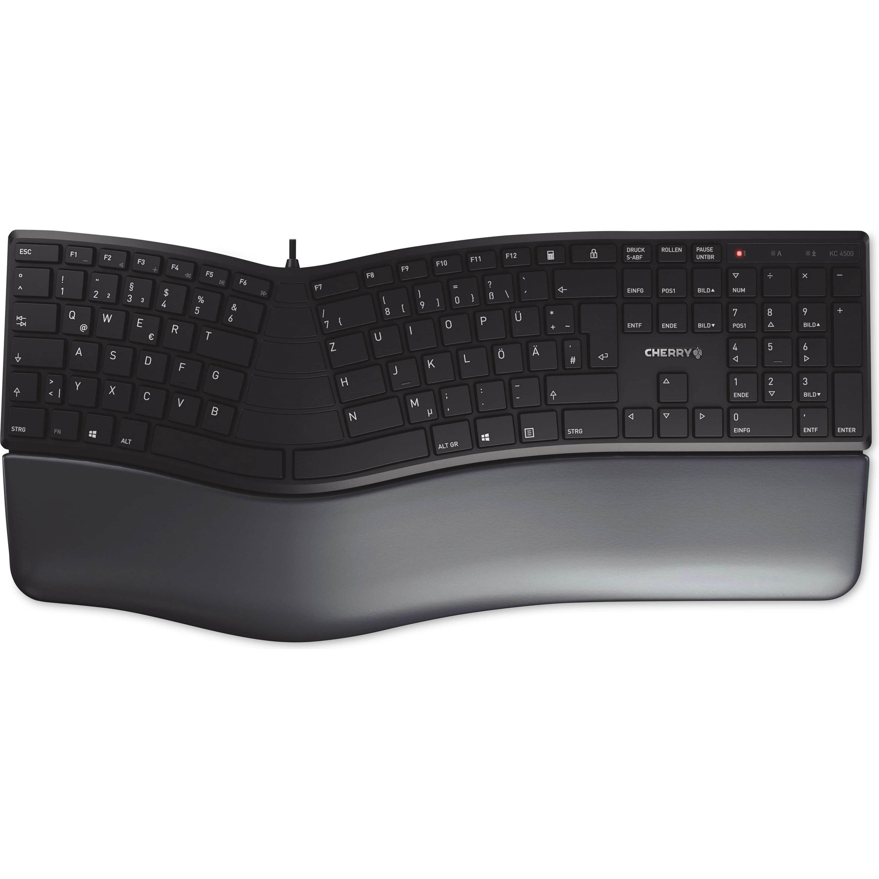 CHERRY KC 4500 (DE, Kabelgebunden), Tastatur, Schwarz