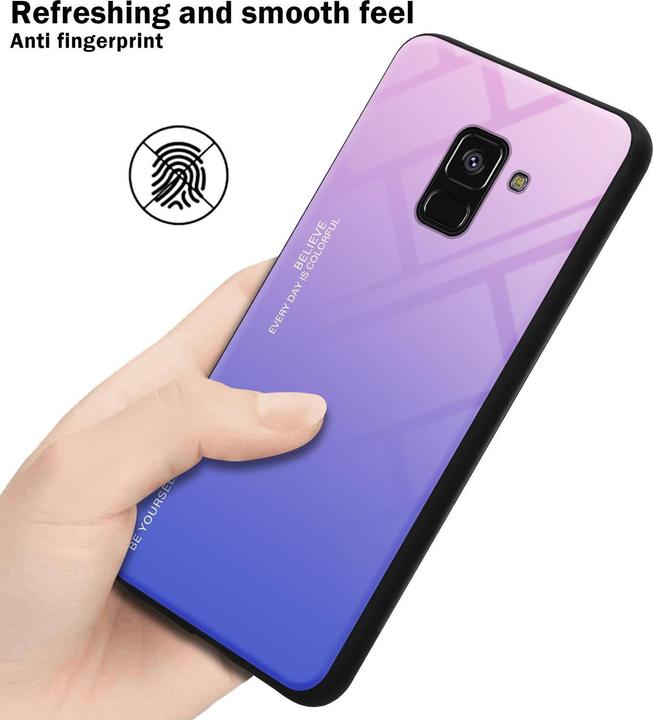 Actual product image Cadorabo TPU 2 colors glass cover (Samsung Galaxy A8 (2018))