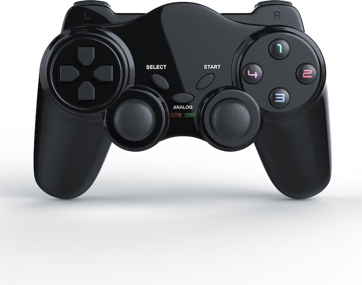 Produktbild CSL 2x PlayStation Controller, Wireless PS2 Gamepad, 2,4 GHz Funk Adapter mit Dual Vibration (PS2)
