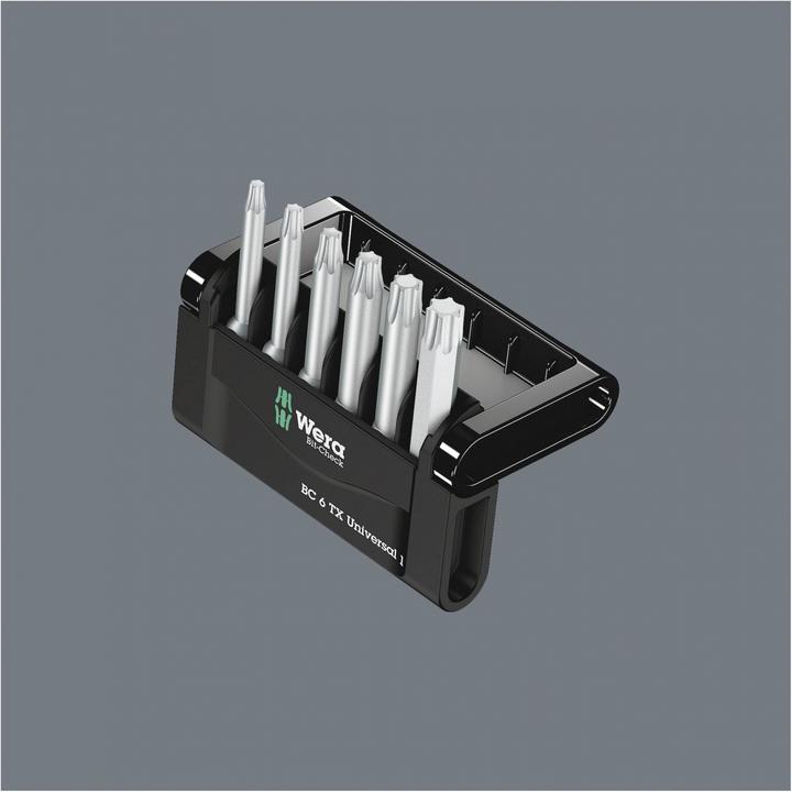 Actual product image Wera Bit-Check 6 TX Universal 1 (Hexagon socket TX M10, Hexagon socket TX M15, Hexagon socket TX M20, Hexagon socket TX M30, Hexagon socket TX M25, Hexagon socket TX M40)
