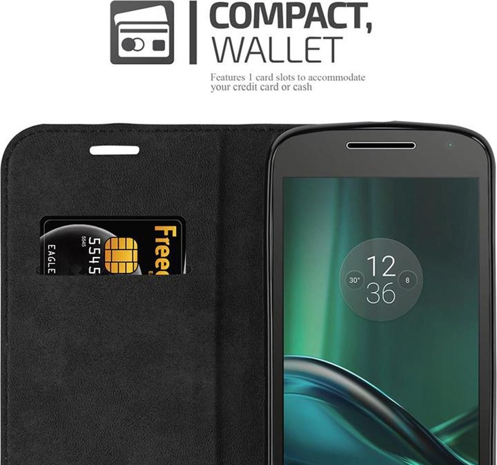 Actual product image Cadorabo Book Invisible Magnet Cover (Motorola Moto G4 Plus, Motorola Moto G4)