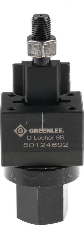 Actual product image Greenlee 9 way rear mount D hole cutter