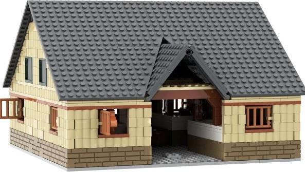 Image du produit Brixies Bausteinsatz Plus Scheune mehrfarbig