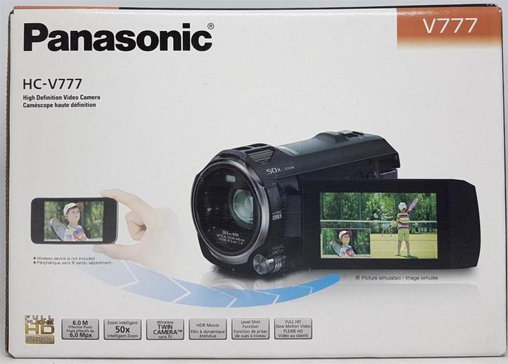 Actual product image Panasonic Hc V777 (12.76 Mpx, 50p, 20 x)
