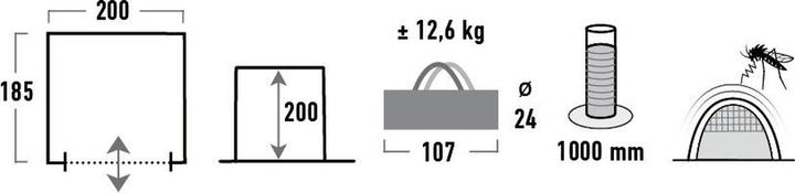 Produktbild High Peak Cucina Zelt (200 cm, 180 cm)