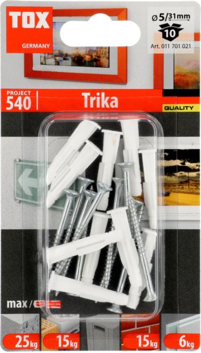 Actual product image Tox All-purpose dowel Trika 5x31 mm, incl. screw 10 pieces (10 pcs.)