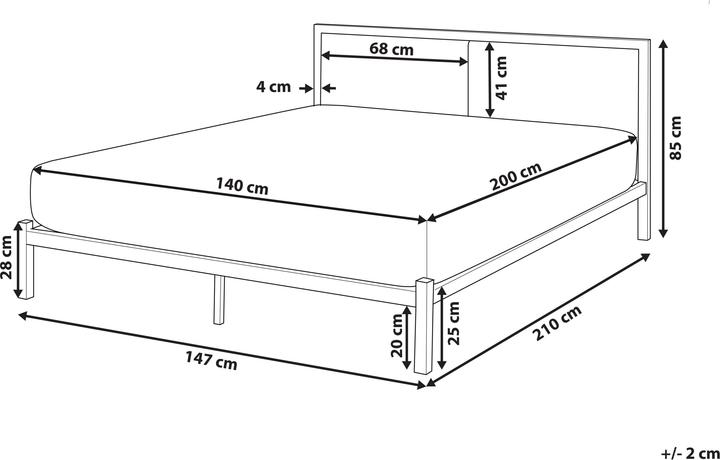 Produktbild Beliani Clamart (140 x 200 cm)