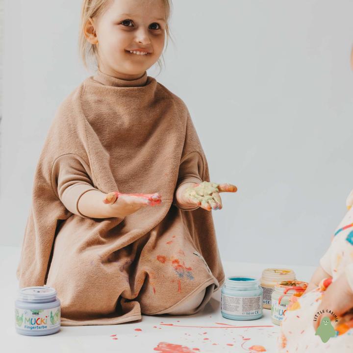Produktbild Little Casimir Lätzchen mit Ärmeln – wasserdicht, saugfähig & verstellbar, für Babys 6M-4J (6 Monate)