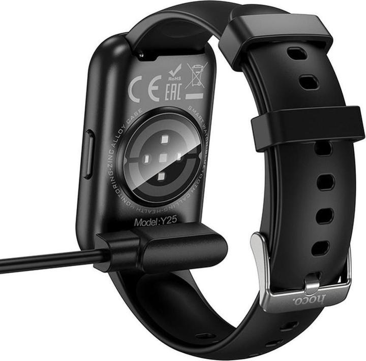 Actual product image Hoco Headphone with microphone smartwatch charging cable Y25 0,6 m black