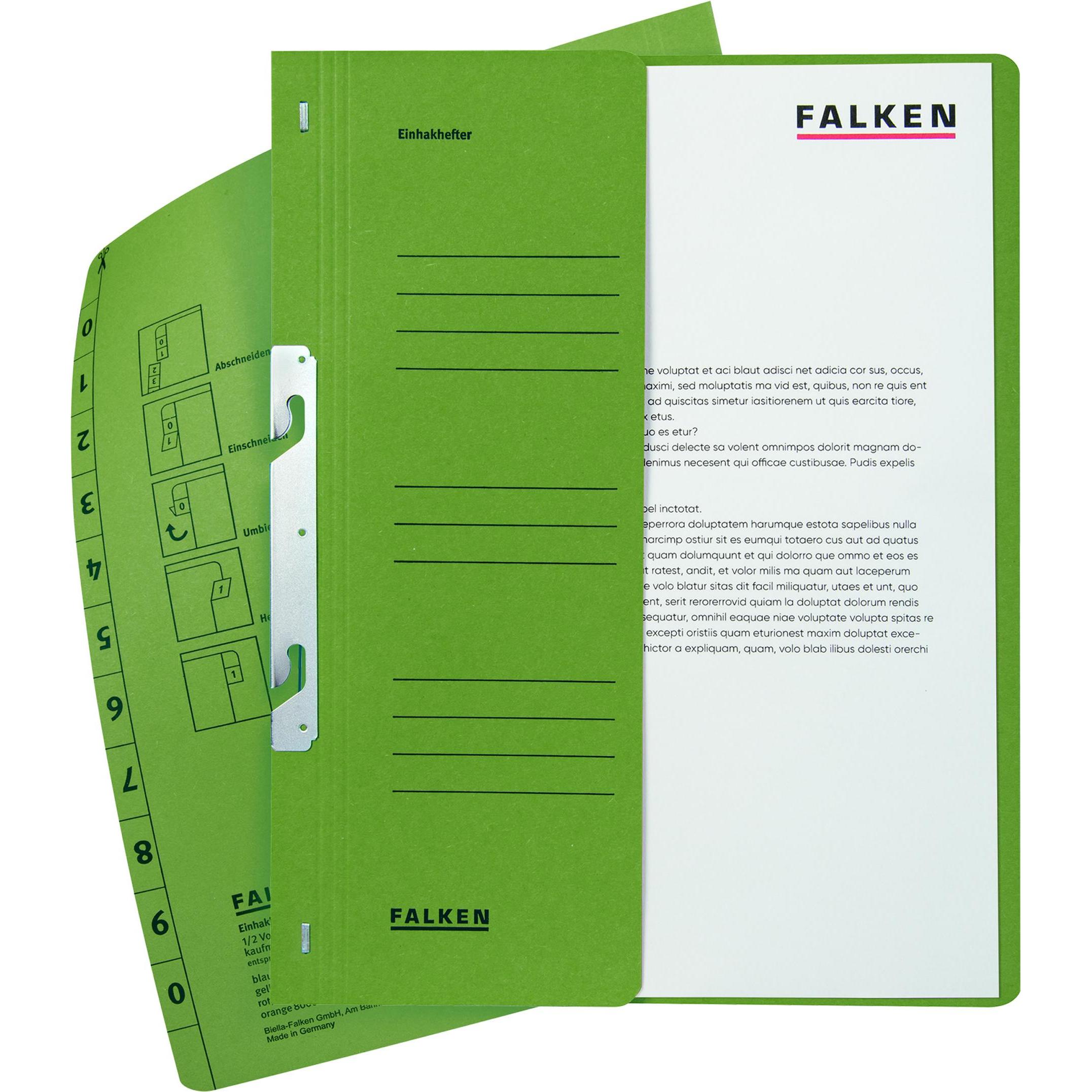 30x Falken, Mappe, Schnellhefter 1/2 Deckel (A4, 1 x)