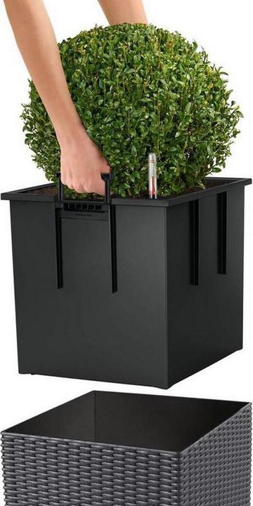 Actual product image Lechuza Flowerpot Cube Cottage 40 (40 x 39 x 40 cm)