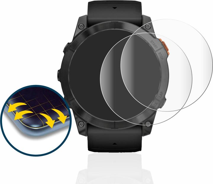 Productafbeelding BROTECT Volledig bedekkende screen protector (Garmin Fenix 7X Pro Solar)