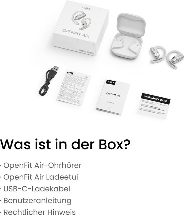 Actual product image Shokz OpenFit Air (NC, 6 h, Wireless)
