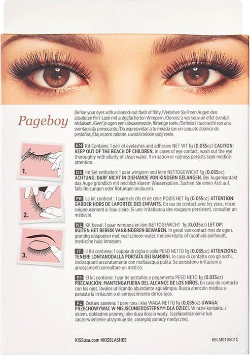 Actual product image KISS Blowout Lash Multipack Pageboy (Artificial eyelashes)