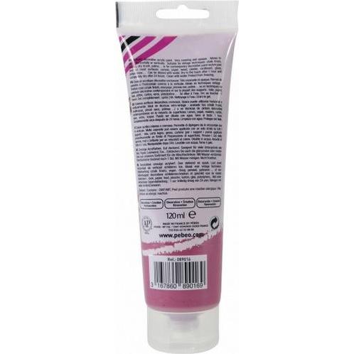 Thumbnail - Pebeo, Künstlerfarbe + Bastelfarbe, Decocrème Matt Acrylfarben (Purpurrot, 120 ml)