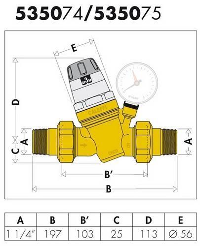 Actual product image Caleffi Pressure reducer