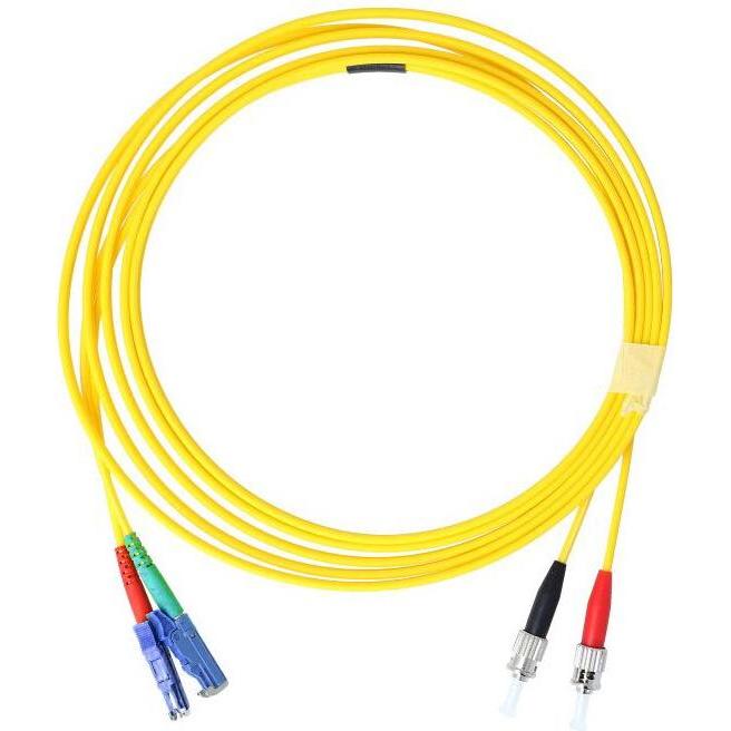 BlueOptics Duplex LWL Patchkabel ST-PC/E2000-PC Singlemode 15 Meter (U/UTP, CAT8.1, 15 m), Netzwerkkabel