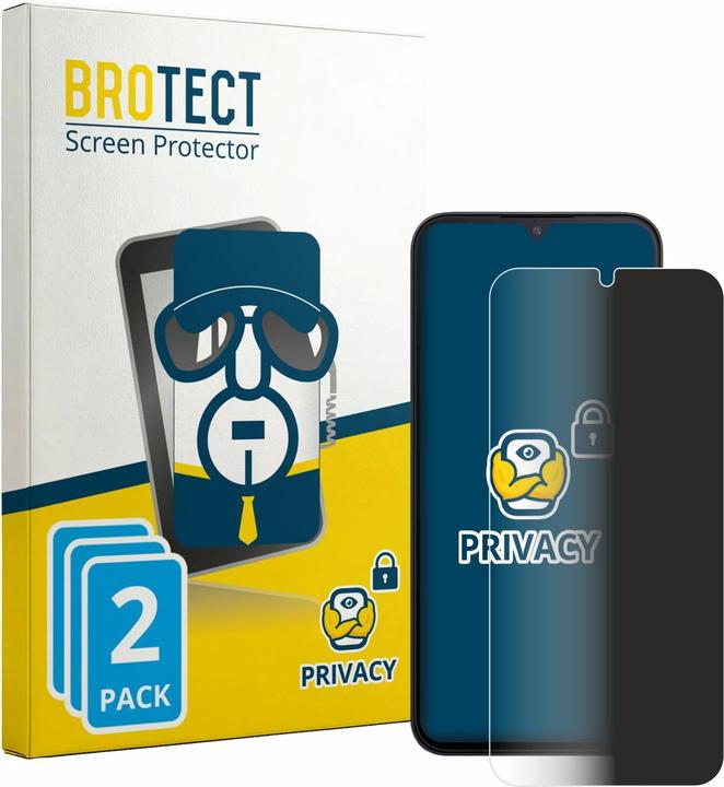 Produktbild BROTECT Sichtschutzfolie für Xiaomi Redmi A7 Anti-Spy Privacy Folie Blaulicht-Schutz (2 Stk., Xiaomi Redmi 7)