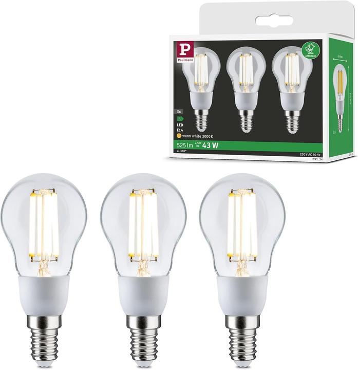 Produktbild Paulmann Tropfen Eco-Line Filament (E14, 525 lm, 1x)