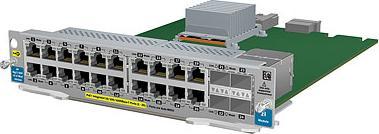 Actual product image HPE ProCurve 20-port Gig-T PoE+ / 4-port SFP v2 zl Module (24 portions)
