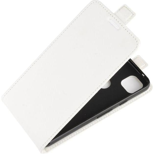 MU Classic Leder Flipcase Hülle (Google Pixel 4a), Smartphone Hülle, Weiss
