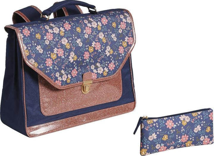Image du produit Vertbaudet Mädchen-Set: Schultasche & Federmappe FLOWERS