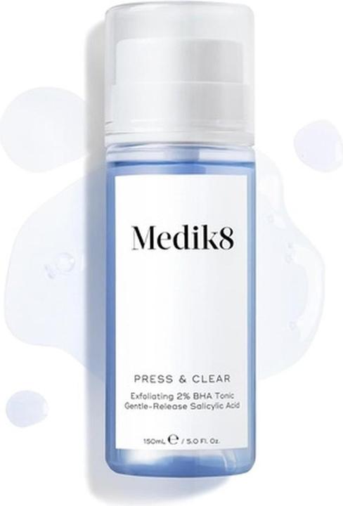 Image du produit Medik8 Press & Clear Exfoliating 2% BHA Clarifying Toner - Salicylic (Tonique visage, 200 ml)