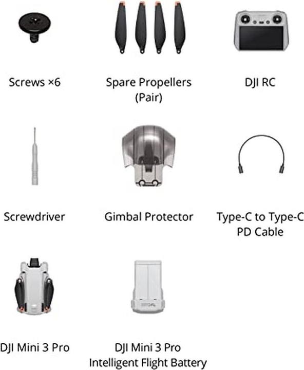 Productafbeelding DJI Mini 3 Pro met RC Controller (34 min, 249 g, 48 Mpx)